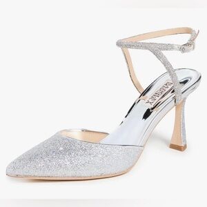 NIB Badgley Mischka Kamilah Pointed Toe Ankle Strap High Heel Sandals